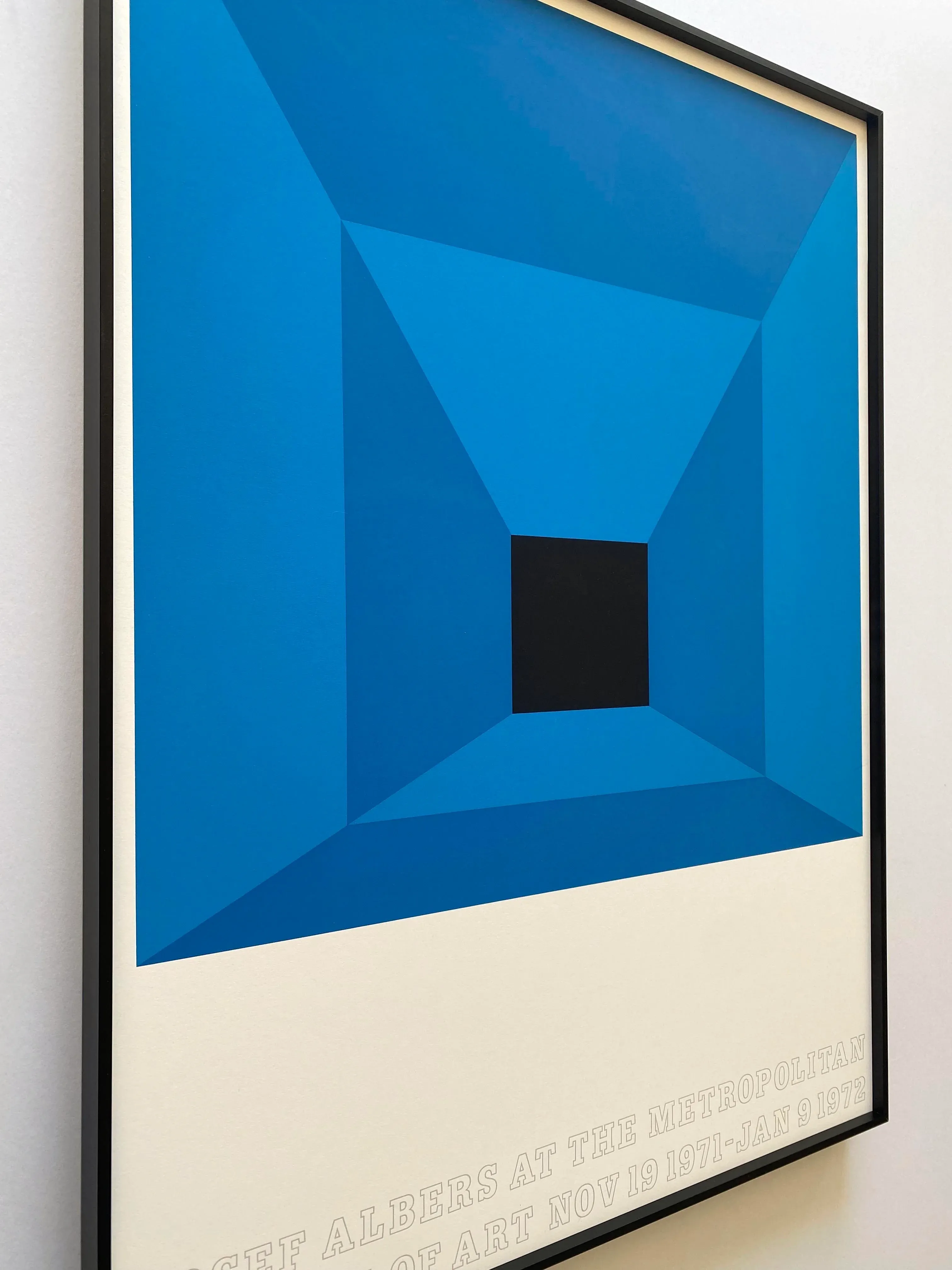 Josef Albers Vintage 1971 Mid Century Modernist Fine Art