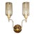 Raja 2 Sconce in Brass Finish For Sale