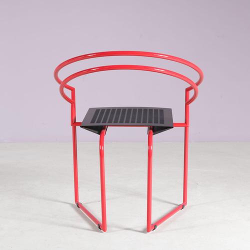 Red Latonda Chair by Mario Botta for Alias, Italy, 1980s For Sale - Image 8 of 12