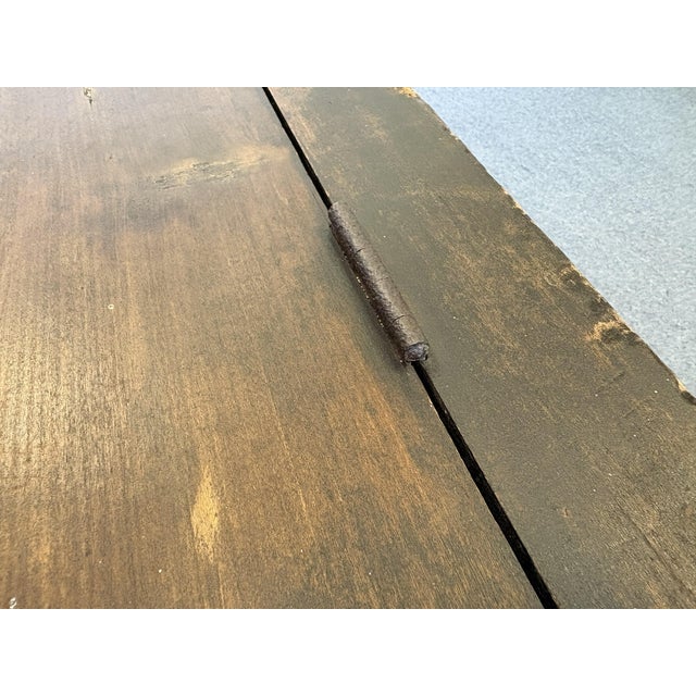 Early 20th Century Handmade Wood Blanket Chest With Hinged Lid For Sale - Image 14 of 18