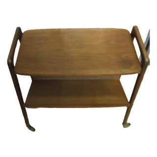 Danish Serving Trolley in Teak from Opal Möbel, 1966 For Sale