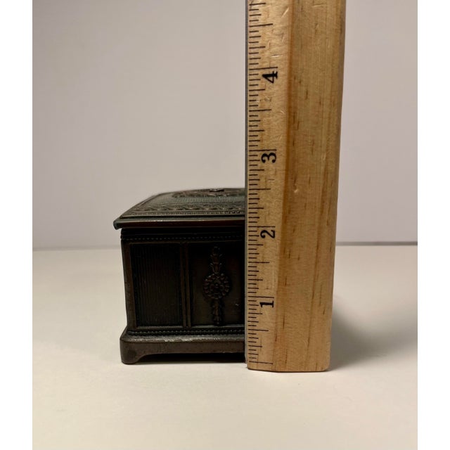 Antique 19th Century Jennings Brothers Jb 1880 Ornate Metal Trinket Box For Sale - Image 9 of 9