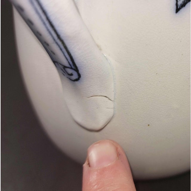 Late 19th Century Uk Circa 1876 - 1880 Ceramic Milk Pitcher Red Black Ivy Attributed to Stephen Clive & Co For Sale - Image 5 of 7