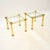 Mid-Century Modern Vintage French Brass Side Tables, 1970s, Set of 2 For Sale - Image 3 of 8