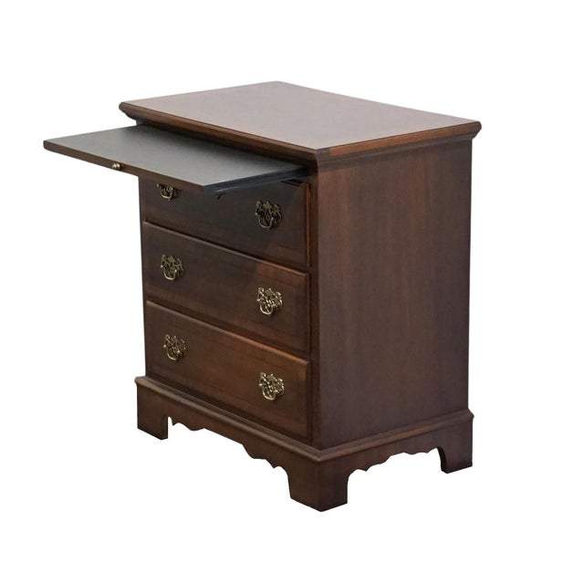 Stanley Furniture Stoneleigh Collection Solid Mahogany Traditional 26" Three Drawer Nightstand 8713/80 For Sale In Kansas City - Image 6 of 15
