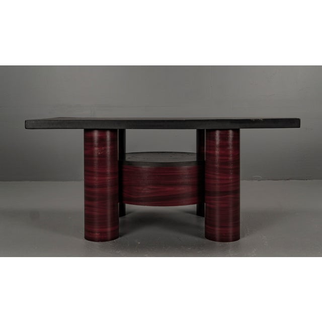 Stoa Tables and Shelf with Slate Tops, 1980s, Set of 3 For Sale - Image 4 of 18