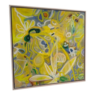 "Alive and Kicking" Original Abstract Painting by Chris Artabasy For Sale