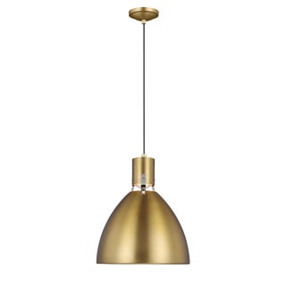 Sean Lavin by Visual Comfort Studio Brynne Small LED Pendant, Burnished Brass For Sale
