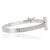 Metal Modernist T Bar Cubic Zirconia Bangle Bracelet in 925 Silver - Anniversary Gift For Sale - Image 7 of 12
