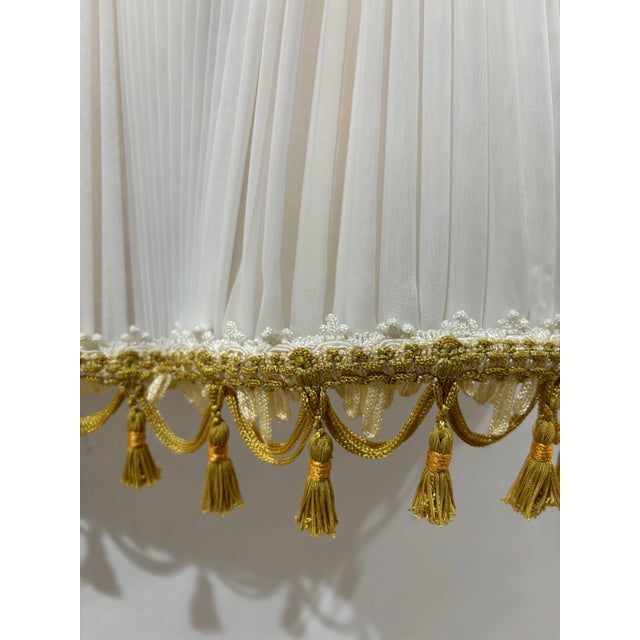 Cream Mid-Century Lampshade, 1955 For Sale - Image 8 of 10