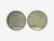 Brutalist, Circular Wall Mirrors, Hammered Metal, Distressed Glass, 21st C. For Sale In New York - Image 6 of 9