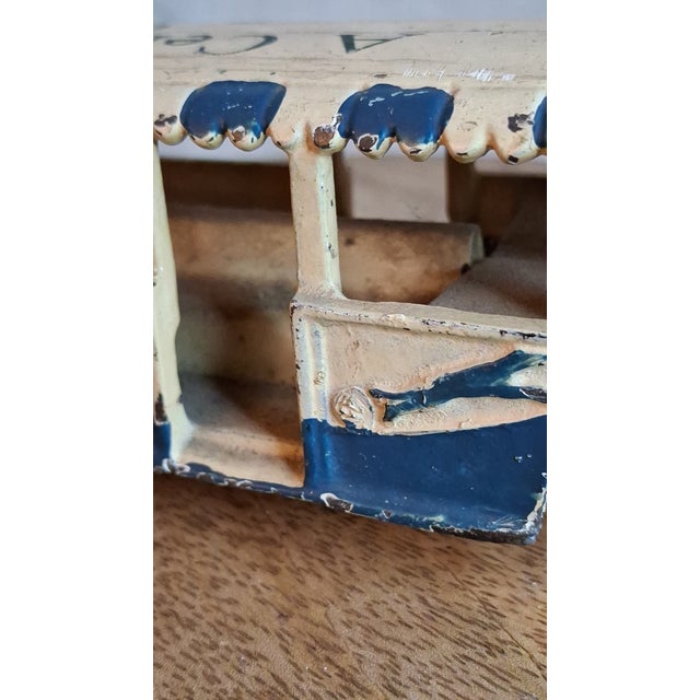 Vintage Extra Large 14.5" 1934 Arcade Cast Iron Greyhound Bus Tram Century of Progress Chicago World Fair - Very Well Preserved For Sale - Image 4 of 18
