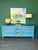 1970's Neoclassical style Sky blue dresser of six drawers This dresser is newly refinished in sky blue with a light...