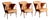 Lounge Chairs Upholstered in Cognac Leather, Germany, 1950s, Set of 3 For Sale