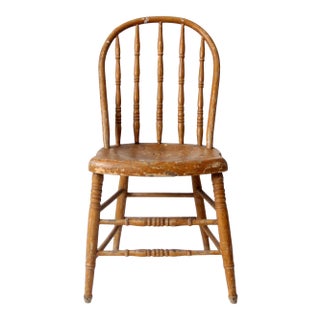 Antique Farmhouse Windsor Dining Chair For Sale