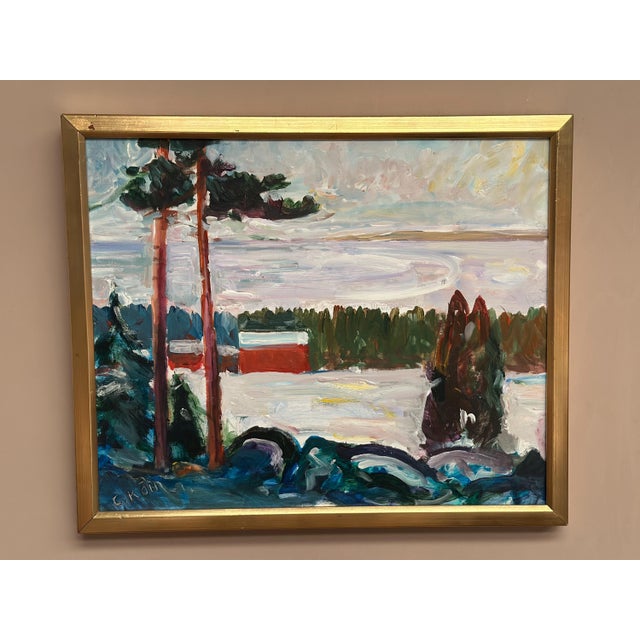 Carl Köhler, Landscape, 1960s, Oil on Panel, Framed For Sale - Image 5 of 16