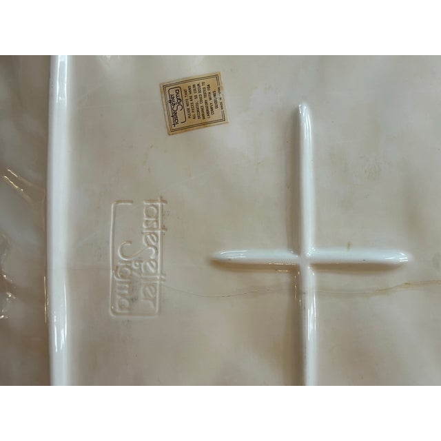 Vintage Majolica Style Cabbage Platter by Tastesetter Sigma For Sale In New Orleans - Image 6 of 8