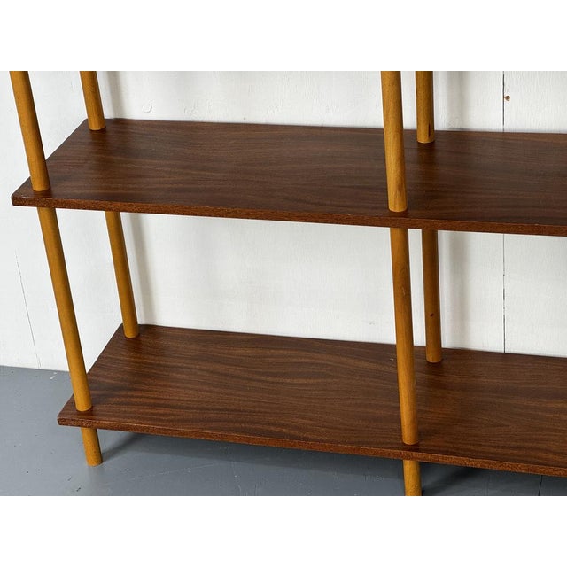 Mid-Century Modernist Teak Stick Wall Cabinet attributed to Willem Lutjens for Gouda Den Boer, 1950s For Sale - Image 6 of 18