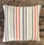 Vintage Tilton Fenwick for Duralee Striped Cotton Throw Pillow For Sale - Image 13 of 14