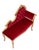 Louis XVI Red Velvet Hall Sofa, France, 1950s For Sale - Image 10 of 12