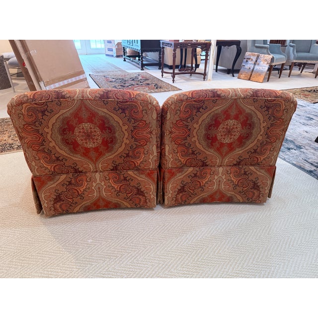 Boho Chic Pair of Gorgeous Bohemian Paisley Chairs by Pearson Furniture For Sale - Image 3 of 6