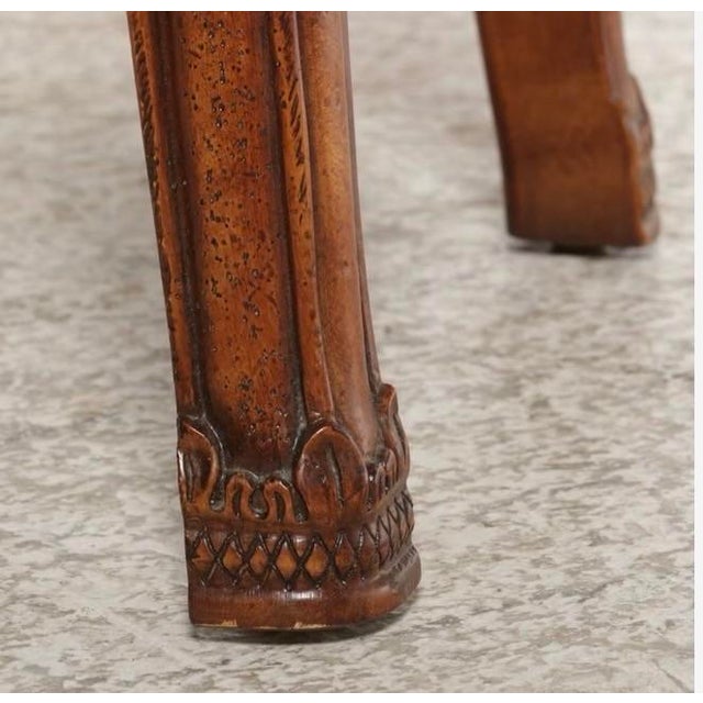 Late 20th Century Late 20th Century Louis XV Style Mahogany Console Table For Sale - Image 5 of 6