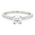 Harry Winston, 1.17 Carat Round Brilliant Diamond Engagement Ring, Size 6.75 For Sale