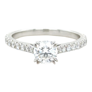 Harry Winston, 1.17 Carat Round Brilliant Diamond Engagement Ring, Size 6.75