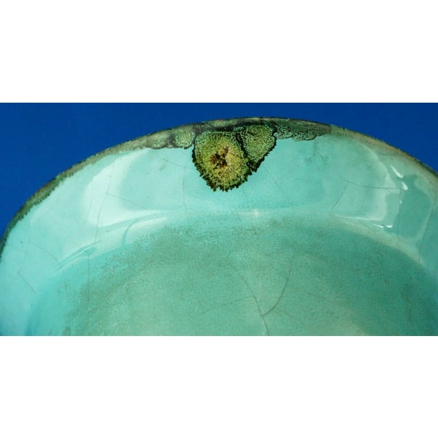 Turquoise Ceramic Bowl Vase by Pietro Melandri for Exfornace Calzi, Italy, 1920s For Sale - Image 10 of 18