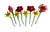 Vintage Hand - Blown Art Glass Flowers Murano Style - Set of 8 For Sale - Image 9 of 9