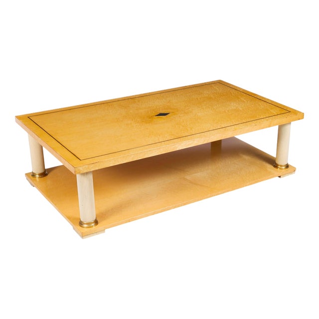 20th Century Birdseye Maple Coffee Table from Harrods For Sale