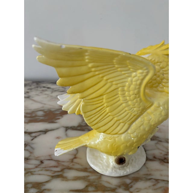 Mid 20th Century Porcelain Yellow Cockatiel For Sale - Image 6 of 8