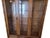 Brown Vintage Thomasville Faux Bamboo and Cane Glass Display Cabinet China Hutch For Sale - Image 8 of 17