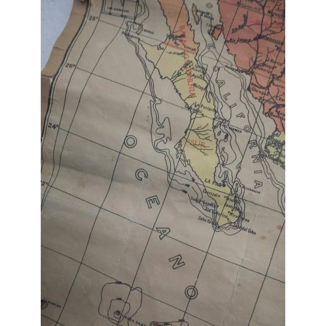 Wood Mexican Republic Map, 1950s For Sale - Image 7 of 12