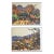 Vintage Folio Size Signed Mid 20th C. Saburo Miyata Expressionist.Landscape Lithographs - A Pair For Sale