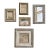 Vintage Collection of 5 Miniature Picture Frames-Set of 5 For Sale