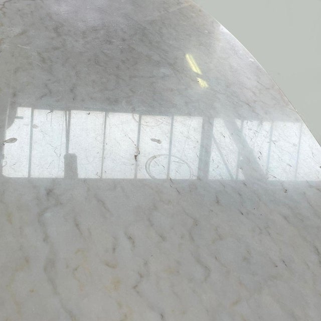 1960s Mid-Century Italian Modern Dining Table in Marble, Wood and Brass, 1960s For Sale - Image 5 of 17