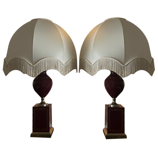 Vintage Table Lamps, 1970s, Set of 2 For Sale
