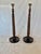 This pair of 19th Century English Oak Open Barley Twist Candlesticks date back to the late 1800's. Each candlestick...