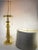 Vintage Late 20th Century Polished Brass Turned Column Table Lamp For Sale - Image 9 of 12