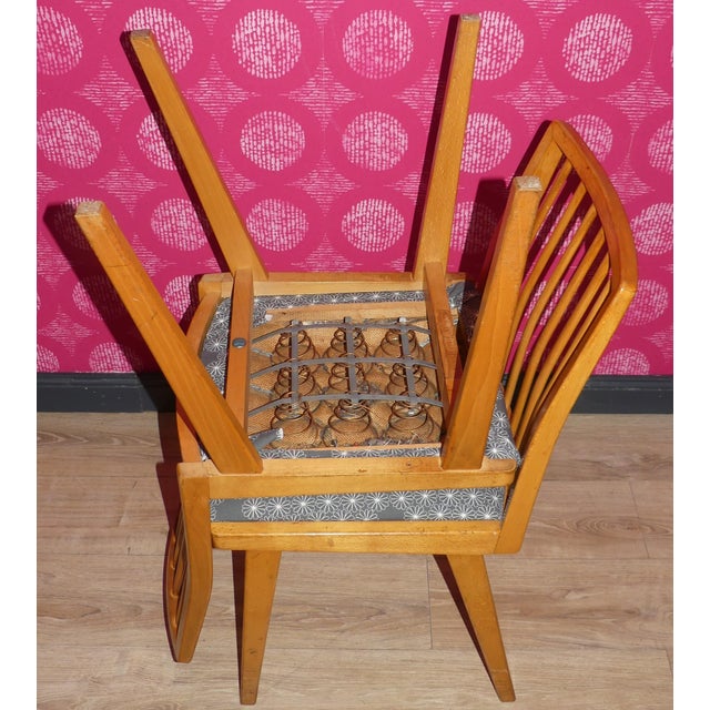 Tan Dining Chairs with Spring Core and Rung Backrest from Wilkhahn, 1960s, Set of 5 For Sale - Image 8 of 18