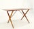 Brown Hans Wegner Danish Mid-Century Modern Teak & Brass X Base Coffee Side Table For Sale - Image 8 of 15