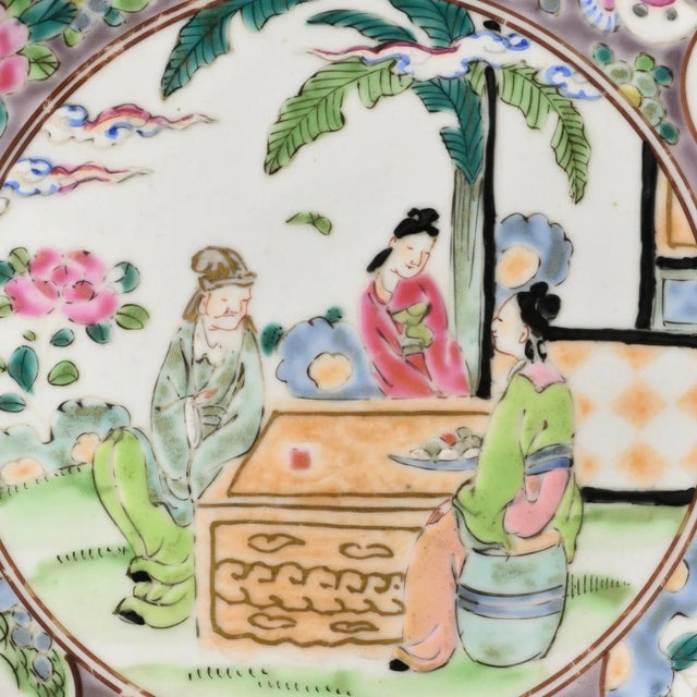 Ceramic Japanese Arita Porcelain Plate, 1890s For Sale - Image 7 of 8