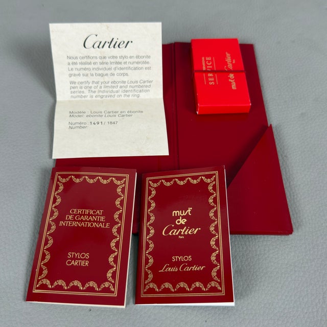 Ebonite Brun Clair M Fountain Pen from Louis Cartier, 1990s For Sale - Image 10 of 13