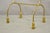 Vintage Italian Hollywood Regency Gold Gilt Metal Iron Towel Rack W/ Tassel Feet For Sale - Image 4 of 9
