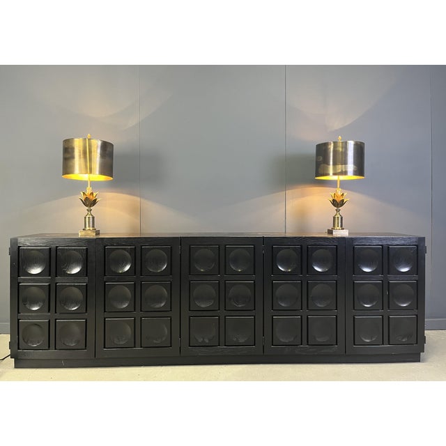 Lotus Flower Table Lamps from Maison Charles, 1970s, Set of 2, in Very Good conditions. Designed 1970 to 1979 This piece...