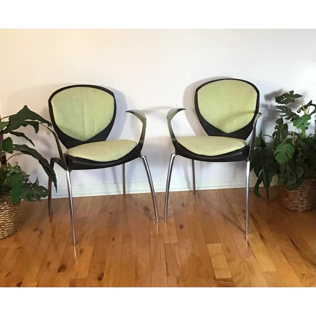 Miles Keller for Allseating Space Age Cast Aluminum Os Chairs - a Pair For Sale - Image 12 of 13