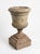 Pair of Neoclassical Style Weathered Cast Stone Campana Urns on Pedestals For Sale In West Palm - Image 6 of 12