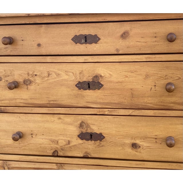 1900-1909 Pine Chest of Four Drawers, Denmark For Sale - Image 13 of 15