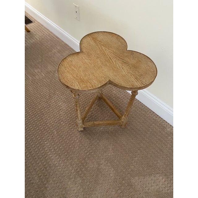2010s Century Monarch Tilden 3 Legs Wood End Table For Sale - Image 5 of 6